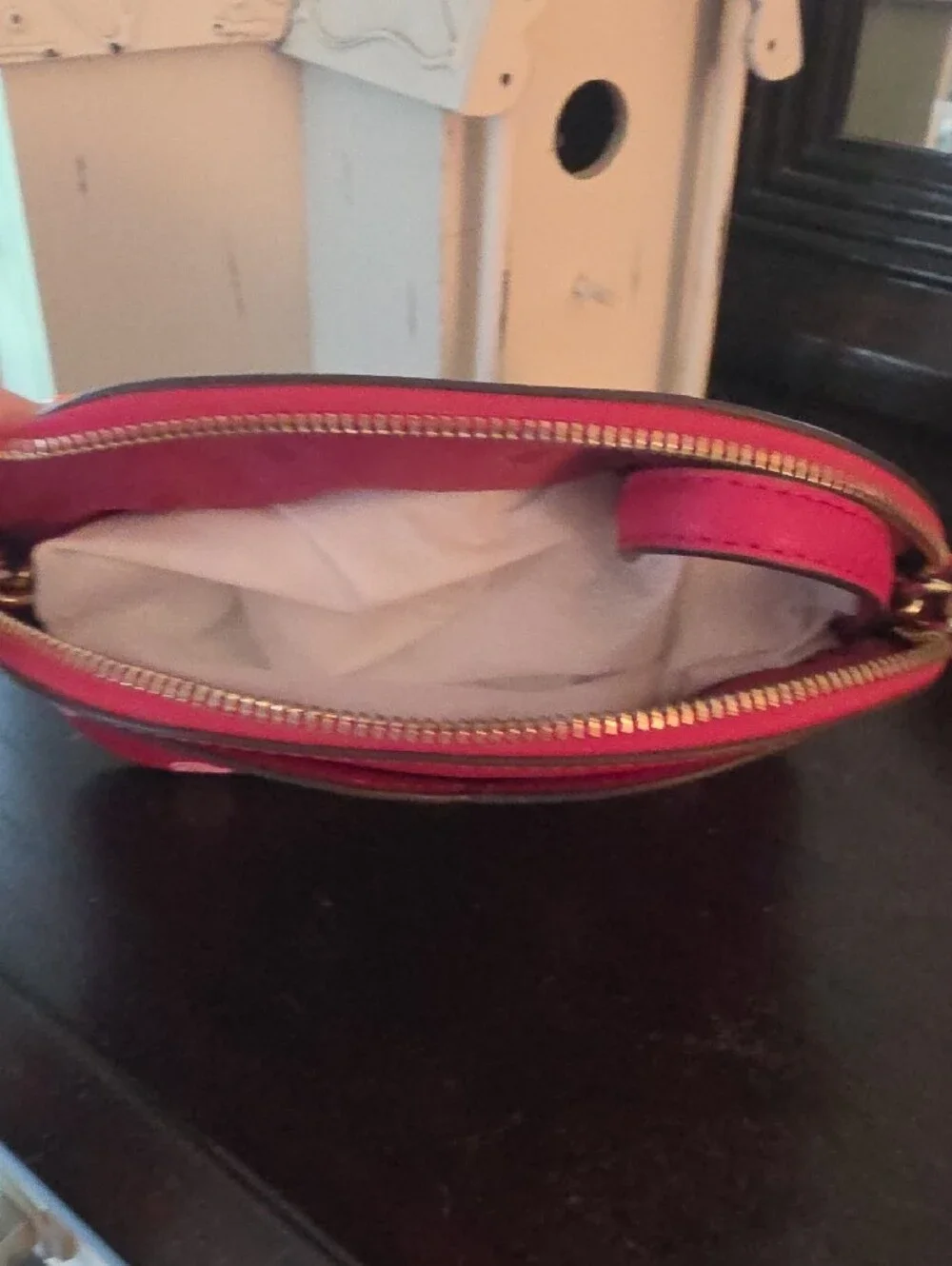 kate spade Bright Pink Snail Print Dome Crossbody